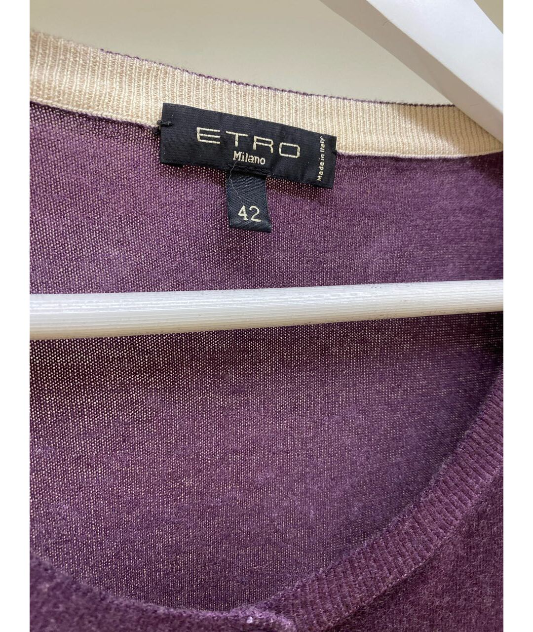 ETRO Фиолетовый кашемировый кардиган, фото 3