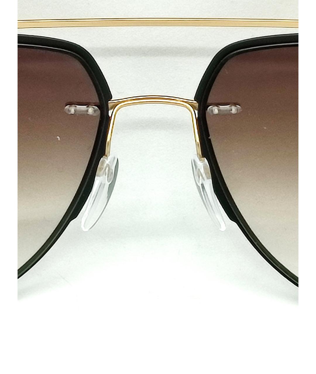 SILHOUETTE Коричневые металлические солнцезащитные очки, фото 5