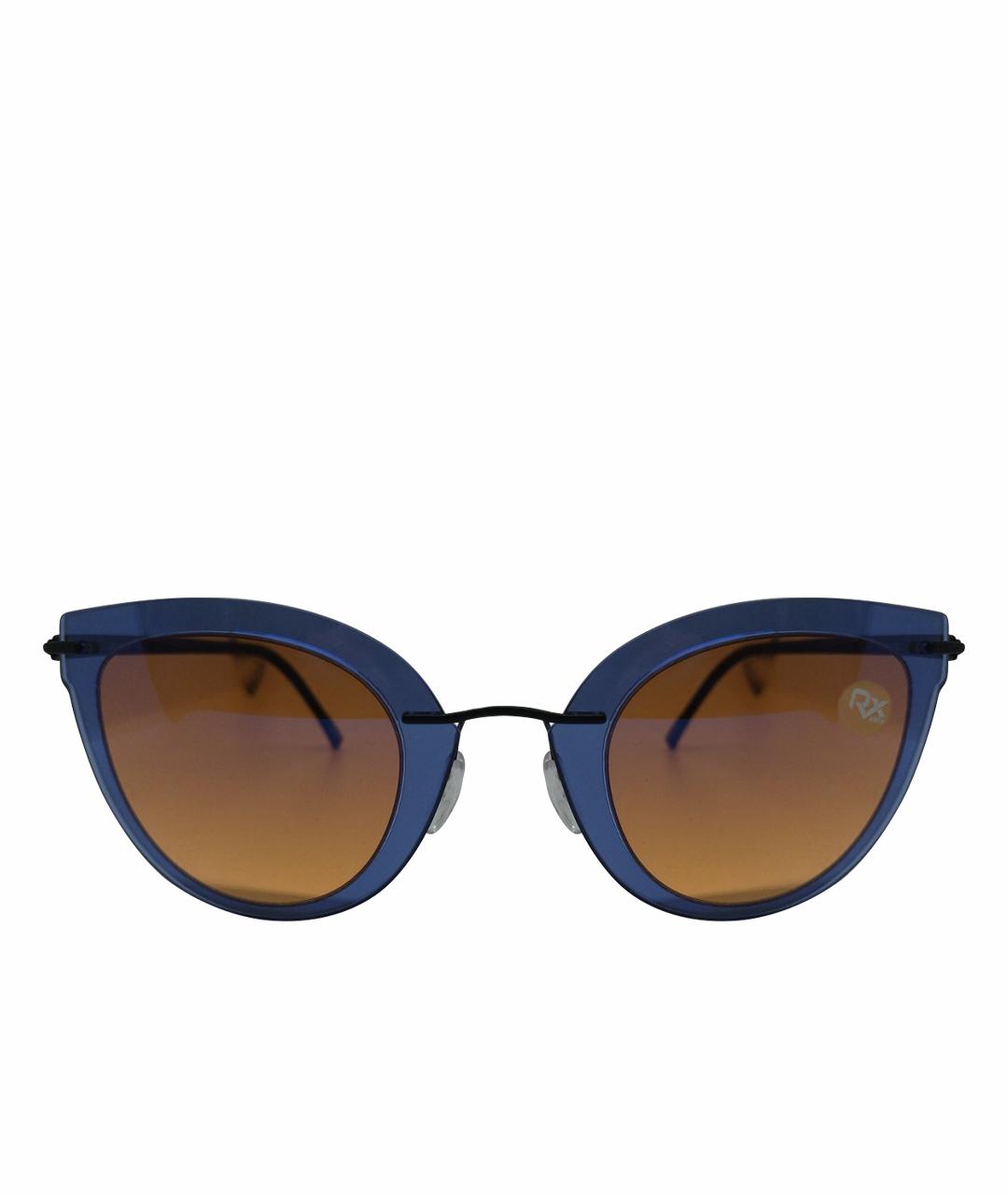SILHOUETTE Синие металлические солнцезащитные очки, фото 1