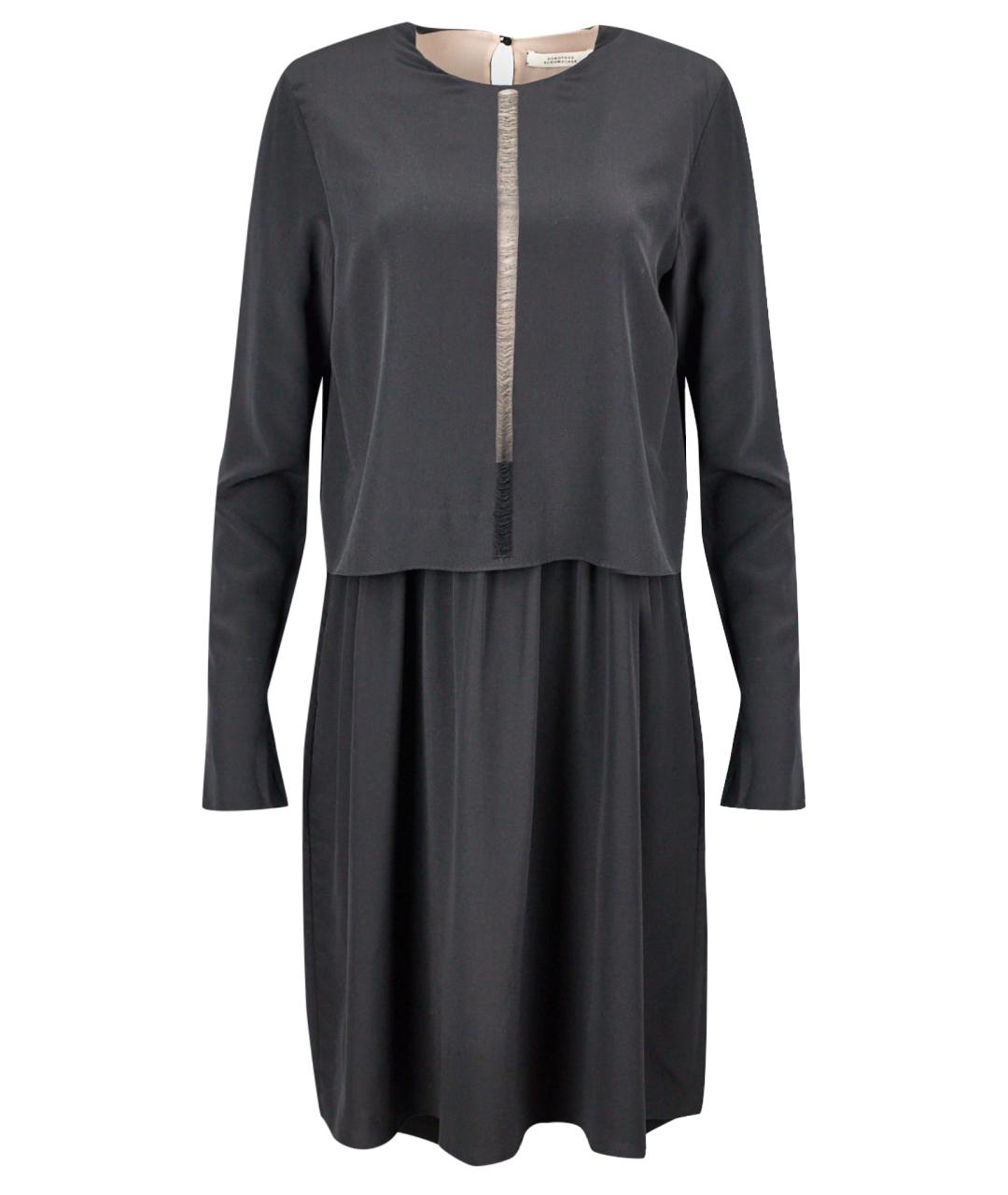 DOROTHEE SCHUMACHER Черное шелковое повседневное платье, фото 1