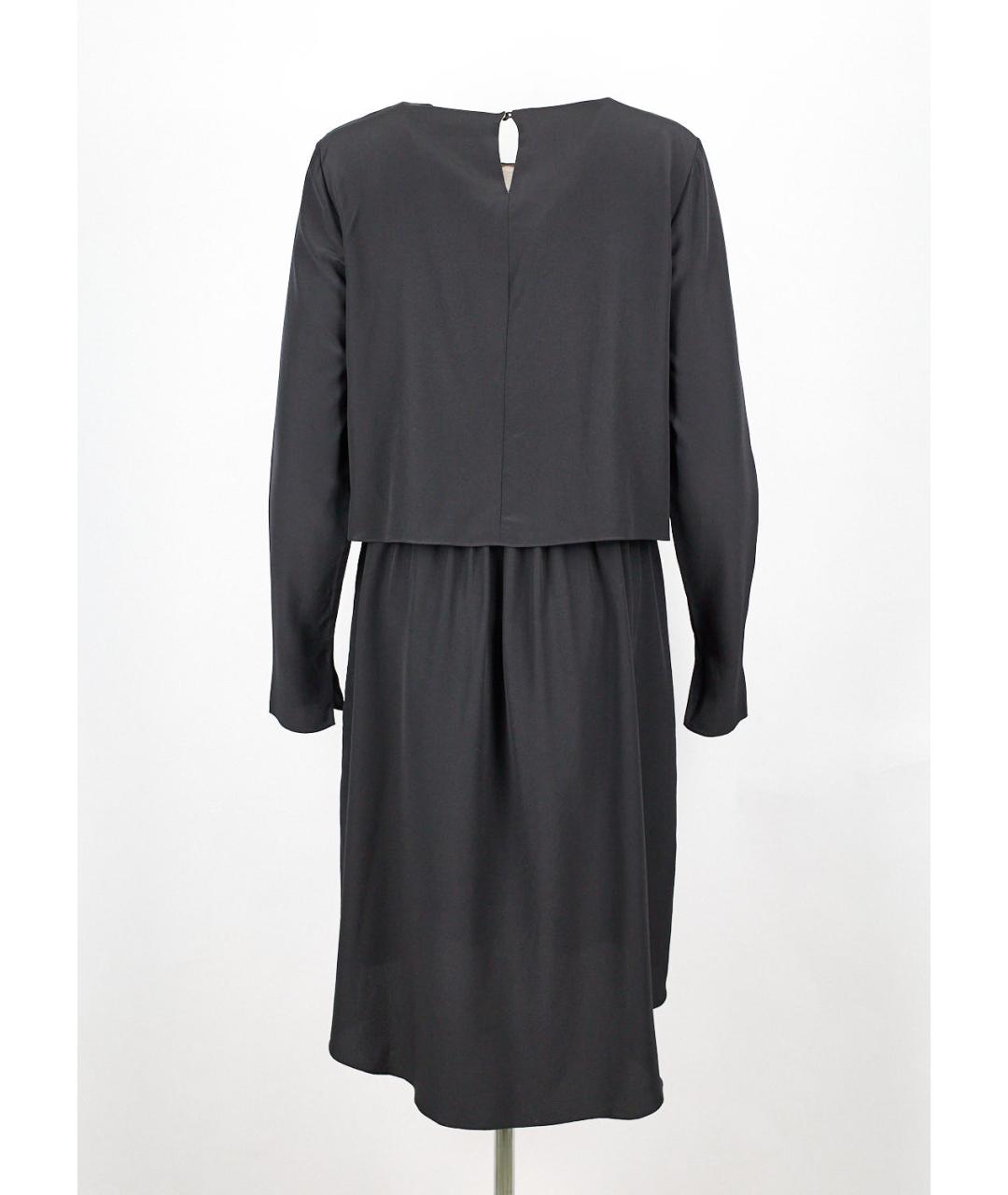 DOROTHEE SCHUMACHER Черное шелковое повседневное платье, фото 2