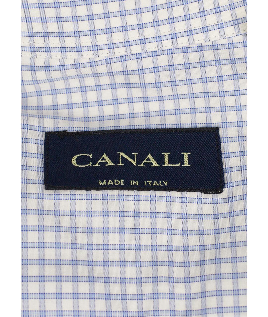 CANALI Голубая хлопковая классическая рубашка, фото 3