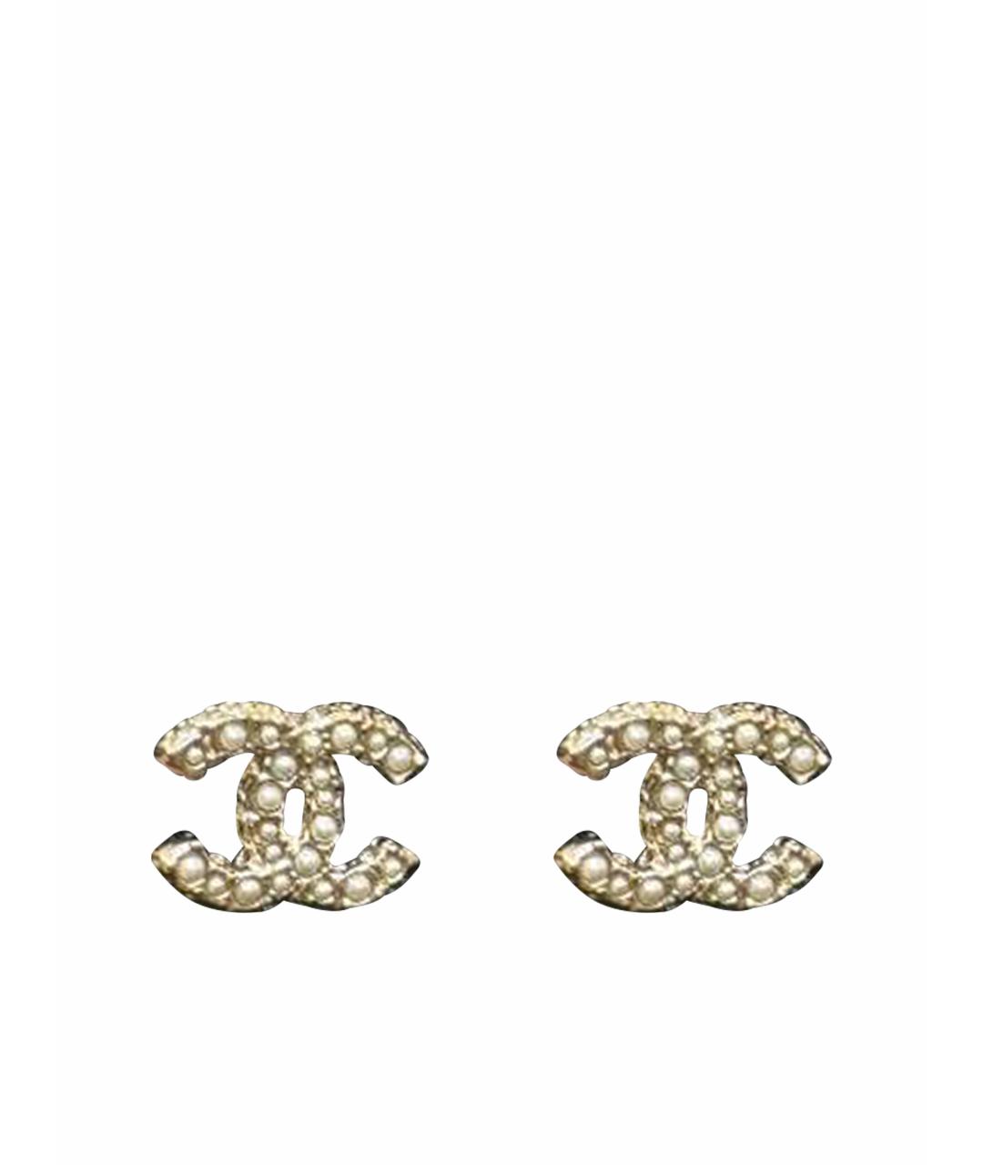 CHANEL PRE-OWNED Золотые серьги, фото 1