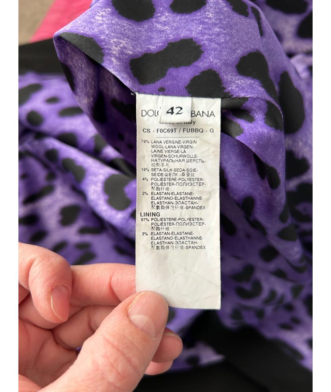 DOLCE&GABBANA Черный шерстяной жакет/пиджак, фото 6