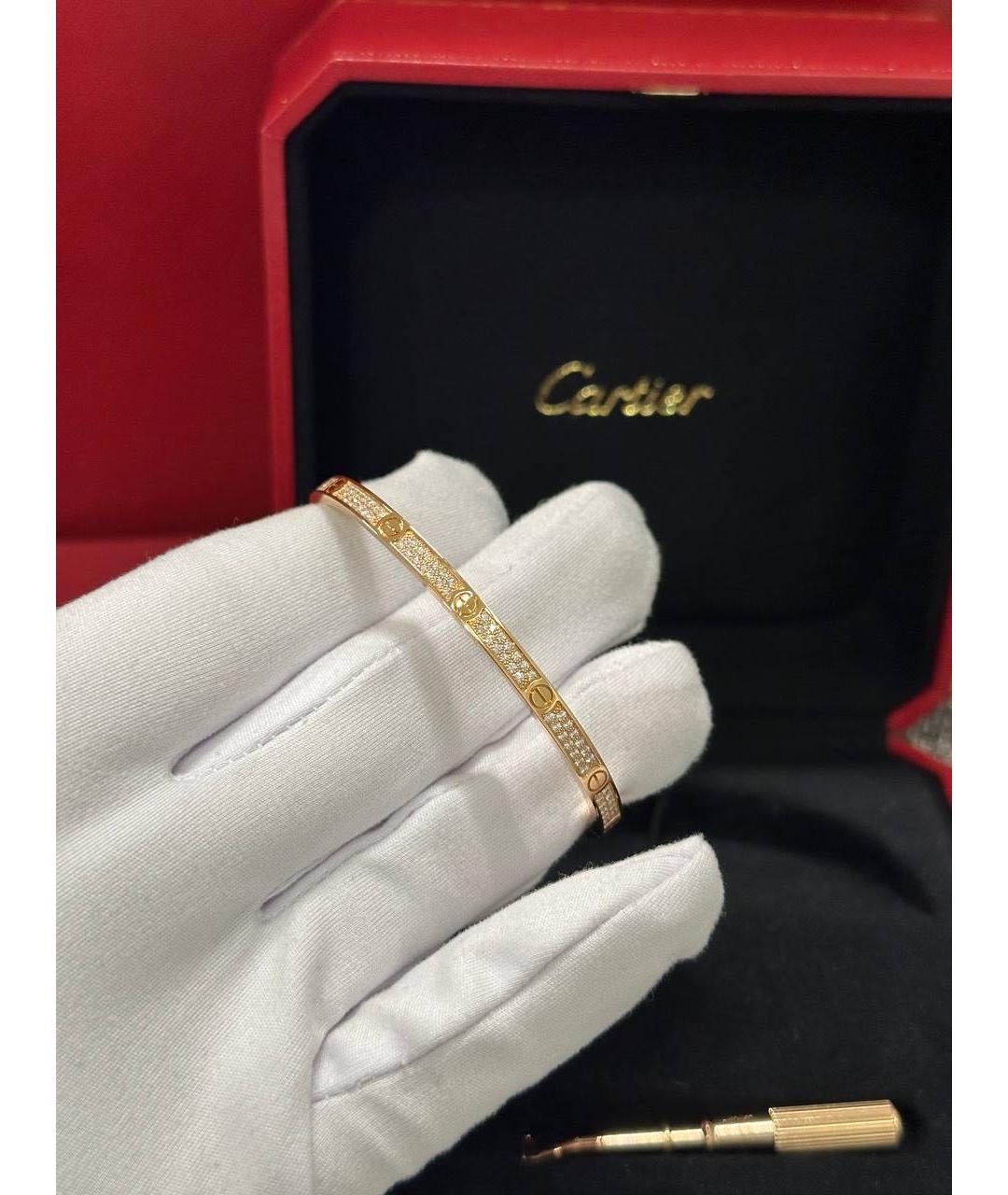 CARTIER Желтый браслет из розового золота, фото 2
