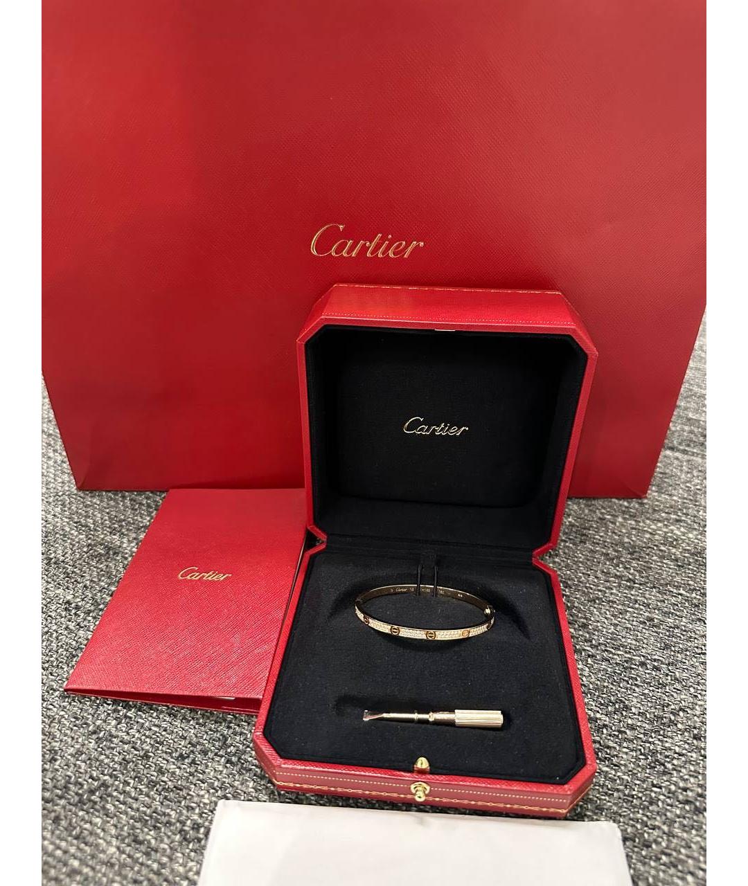 CARTIER Желтый браслет из розового золота, фото 6