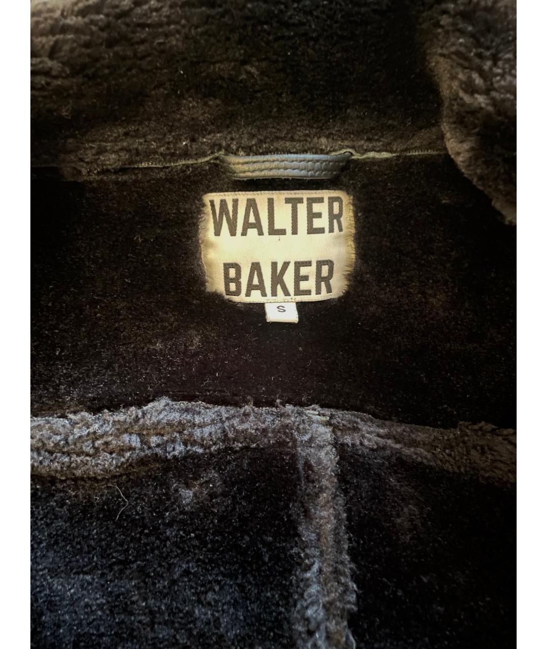 WALTER BAKER Черная кожаная дубленка, фото 3