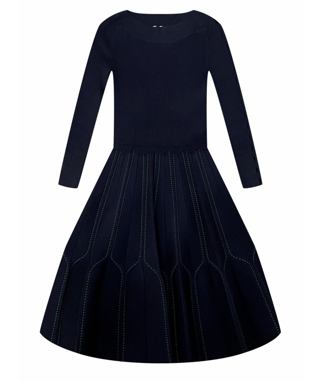 SANDRO Темно-синее полиамидовое повседневное платье, фото 1