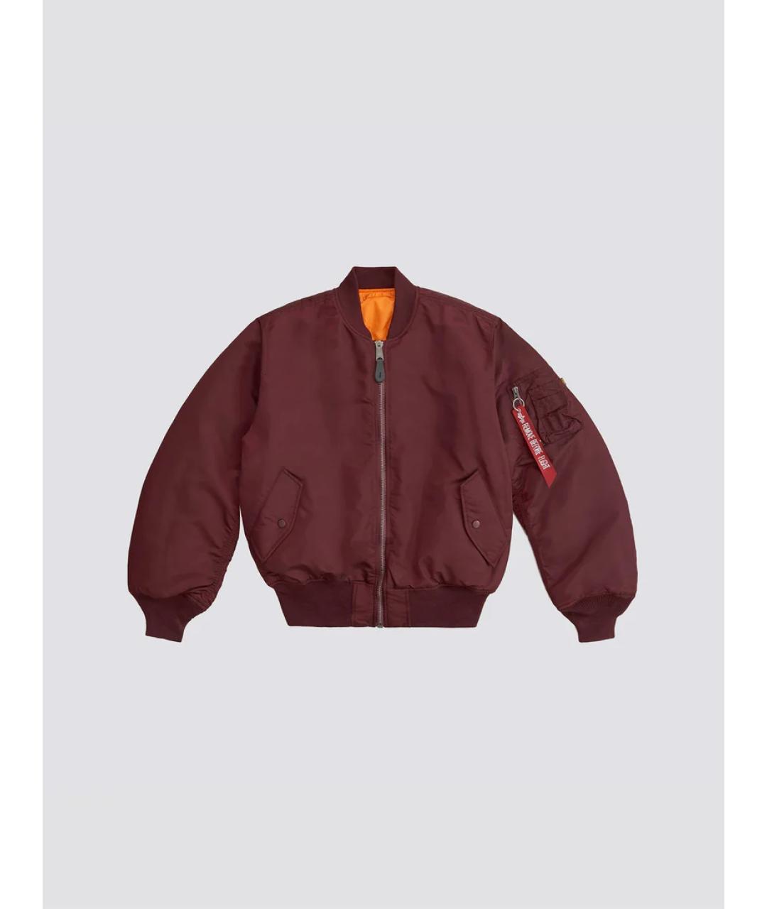 ALPHA INDUSTRIES Бордовая куртка, фото 8