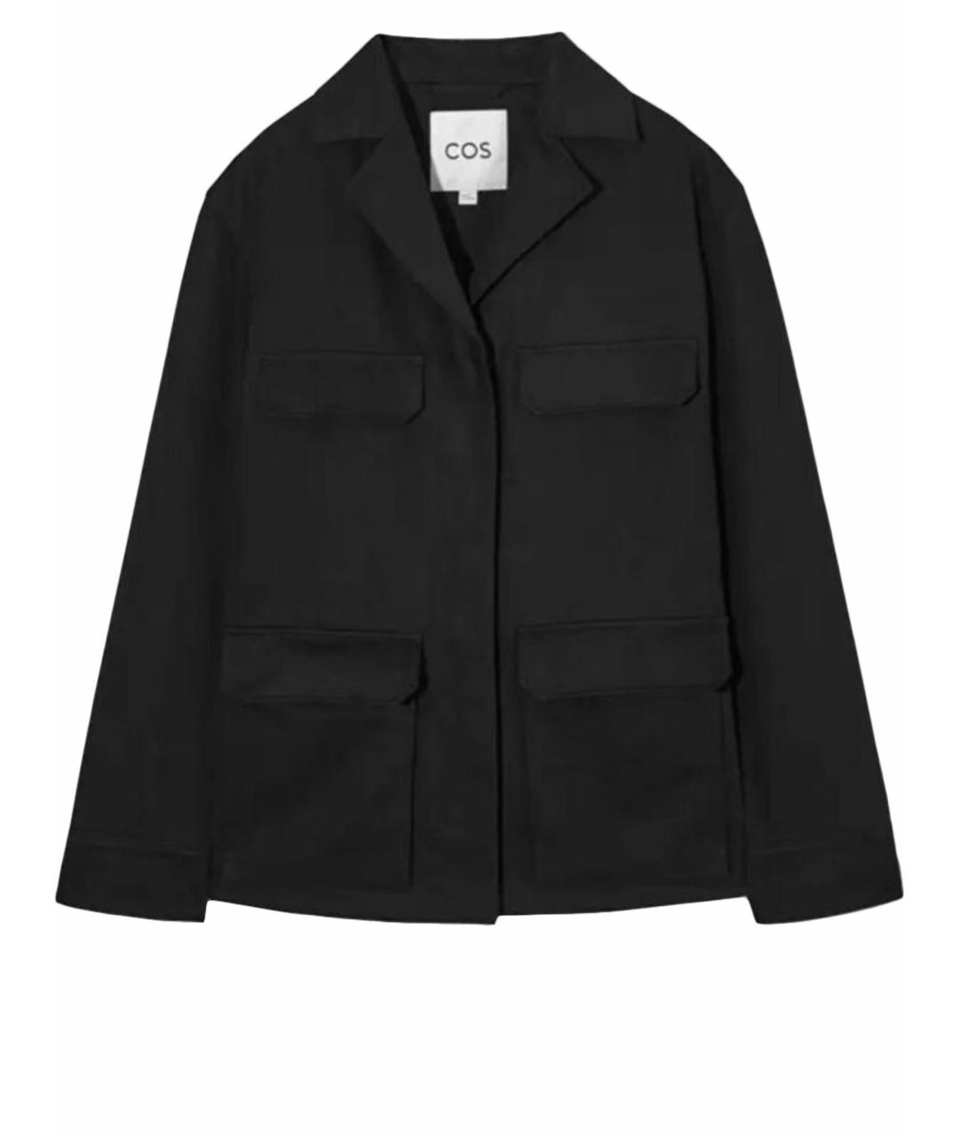 COS Черный хлопковый жакет/пиджак, фото 1