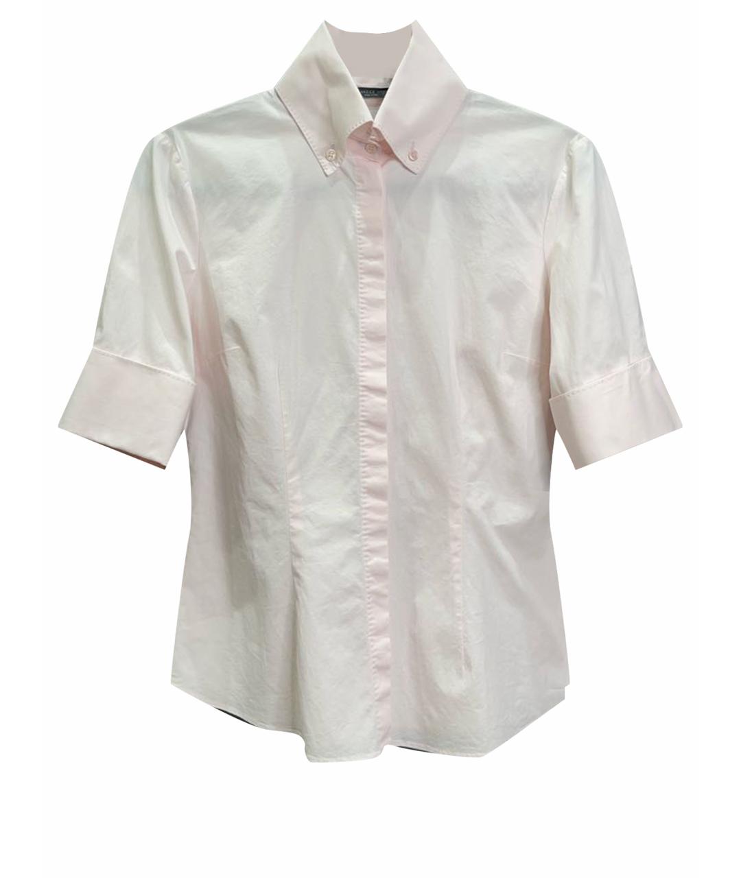 ALEXANDER MCQUEEN Розовая хлопко-эластановая рубашка, фото 1