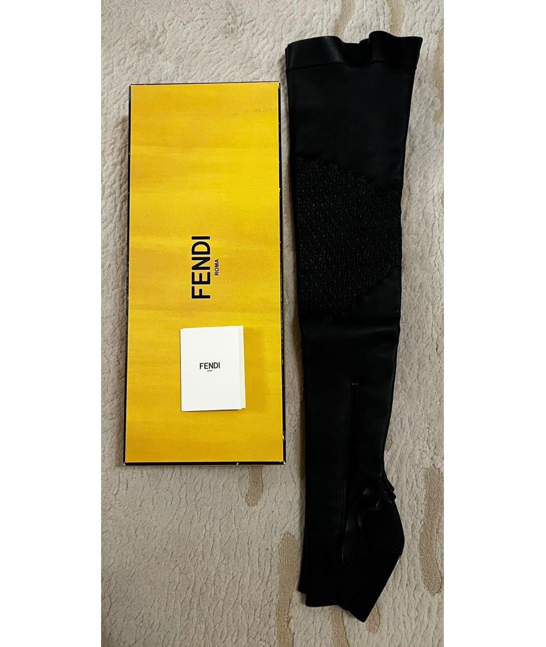 FENDI Черные носки, чулки и колготы, фото 4