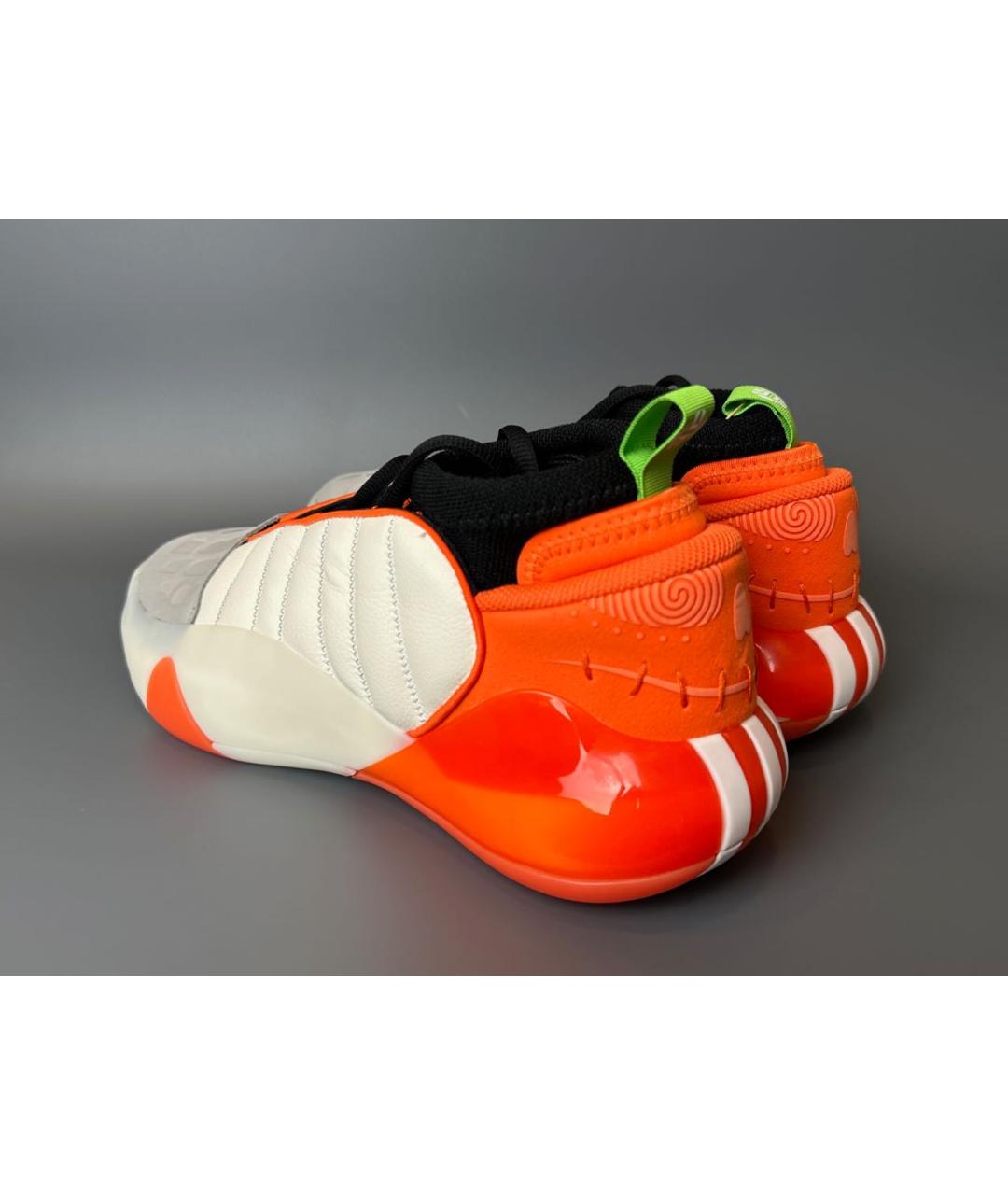 ADIDAS Оранжевое кожаные низкие кроссовки / кеды, фото 5