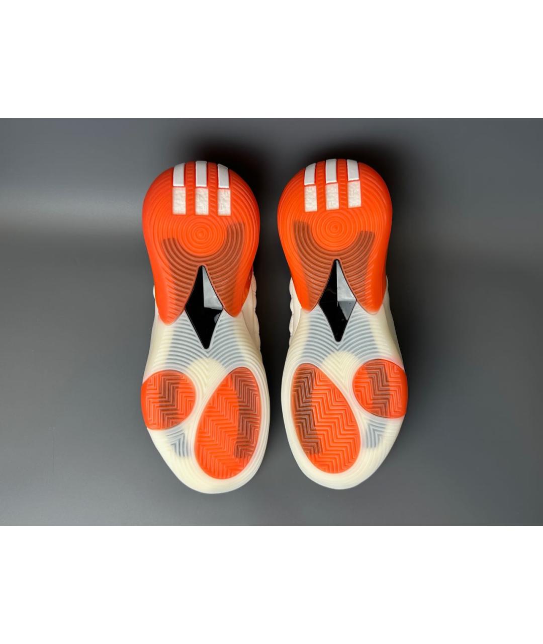 ADIDAS Оранжевое кожаные низкие кроссовки / кеды, фото 7
