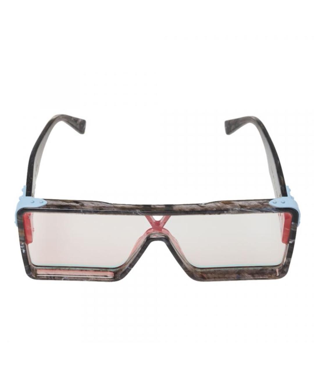 LOUIS VUITTON PRE-OWNED Антрацитовые пластиковые солнцезащитные очки, фото 6
