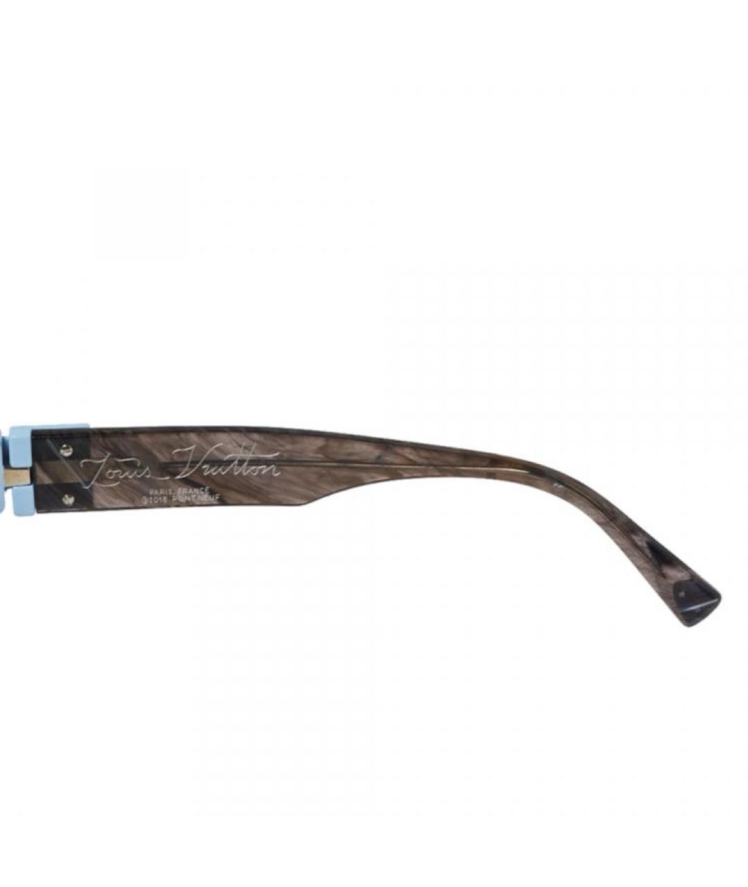 LOUIS VUITTON PRE-OWNED Антрацитовые пластиковые солнцезащитные очки, фото 4