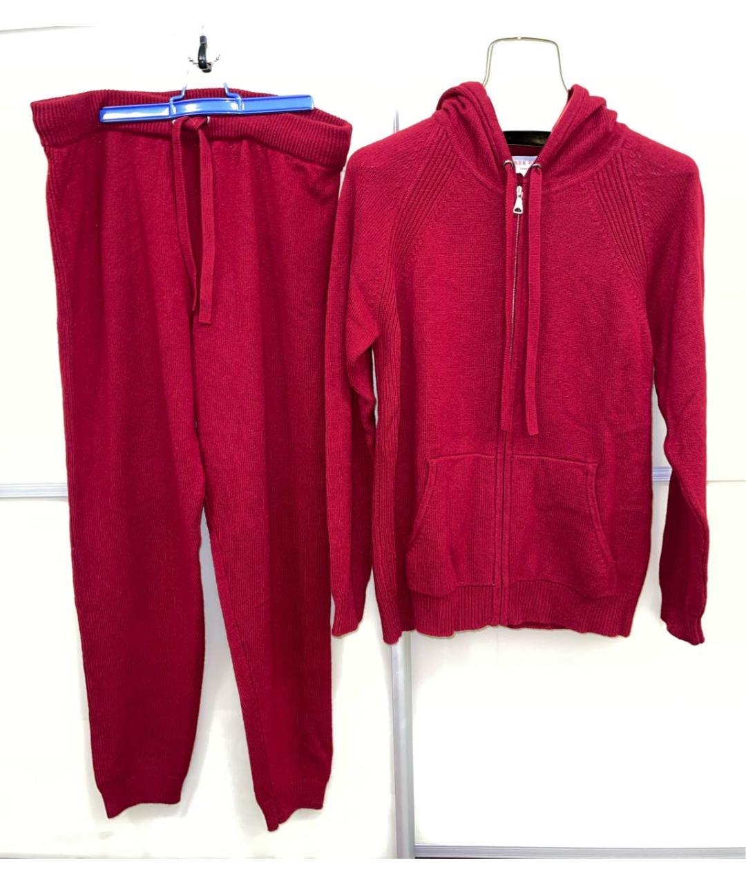 DEREK ROSE Бордовый кашемировый костюм с брюками, фото 6