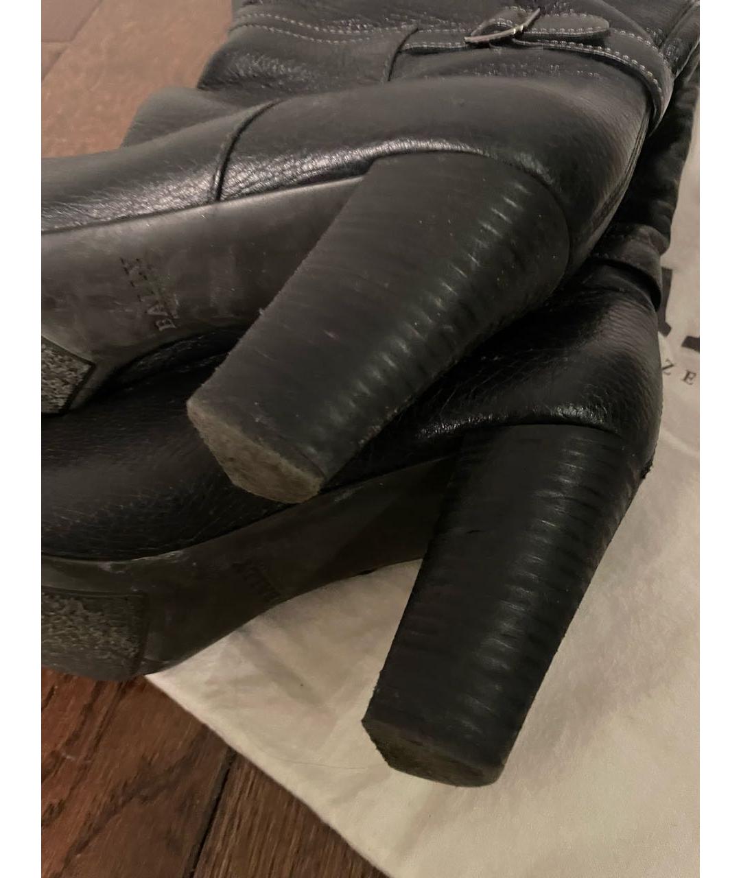 BALLY Черные кожаные сапоги, фото 5