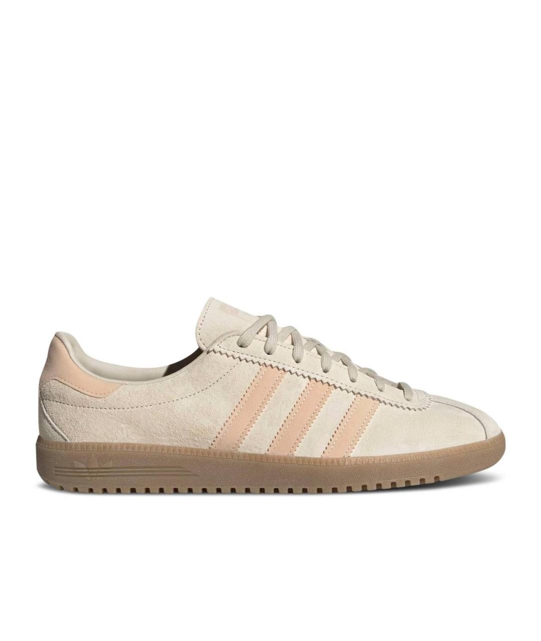 ADIDAS Бежевые кожаные кроссовки, фото 1