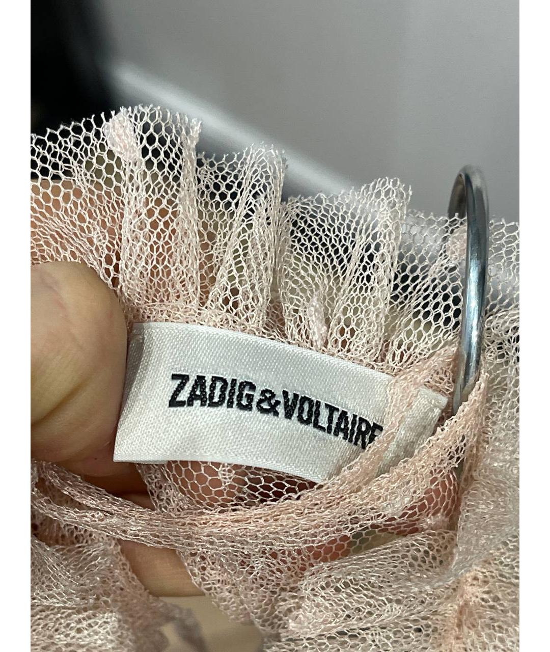 ZADIG & VOLTAIRE Розовая полиэстеровая блузы, фото 4