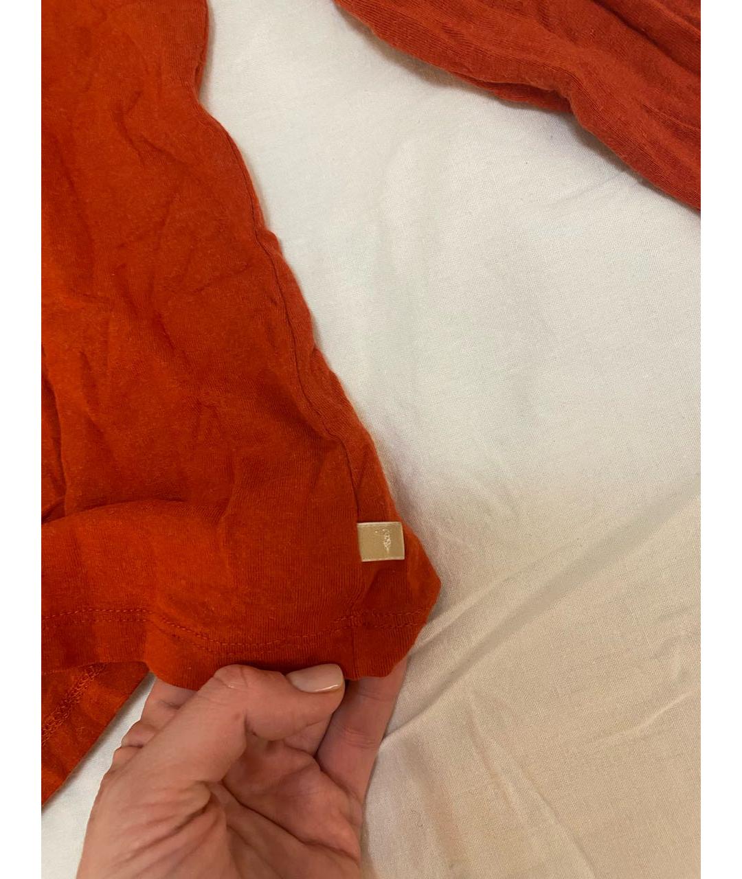 TRUSSARDI JEANS Оранжевый вискозный джемпер / свитер, фото 3