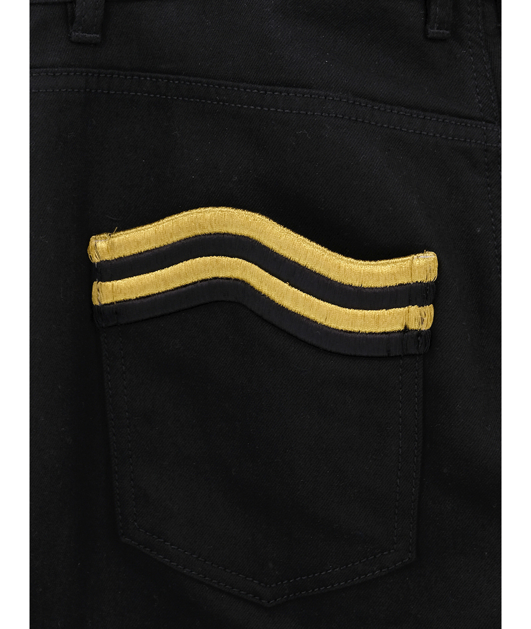 FENDI Черные хлопко-эластановые джинсы слим, фото 3