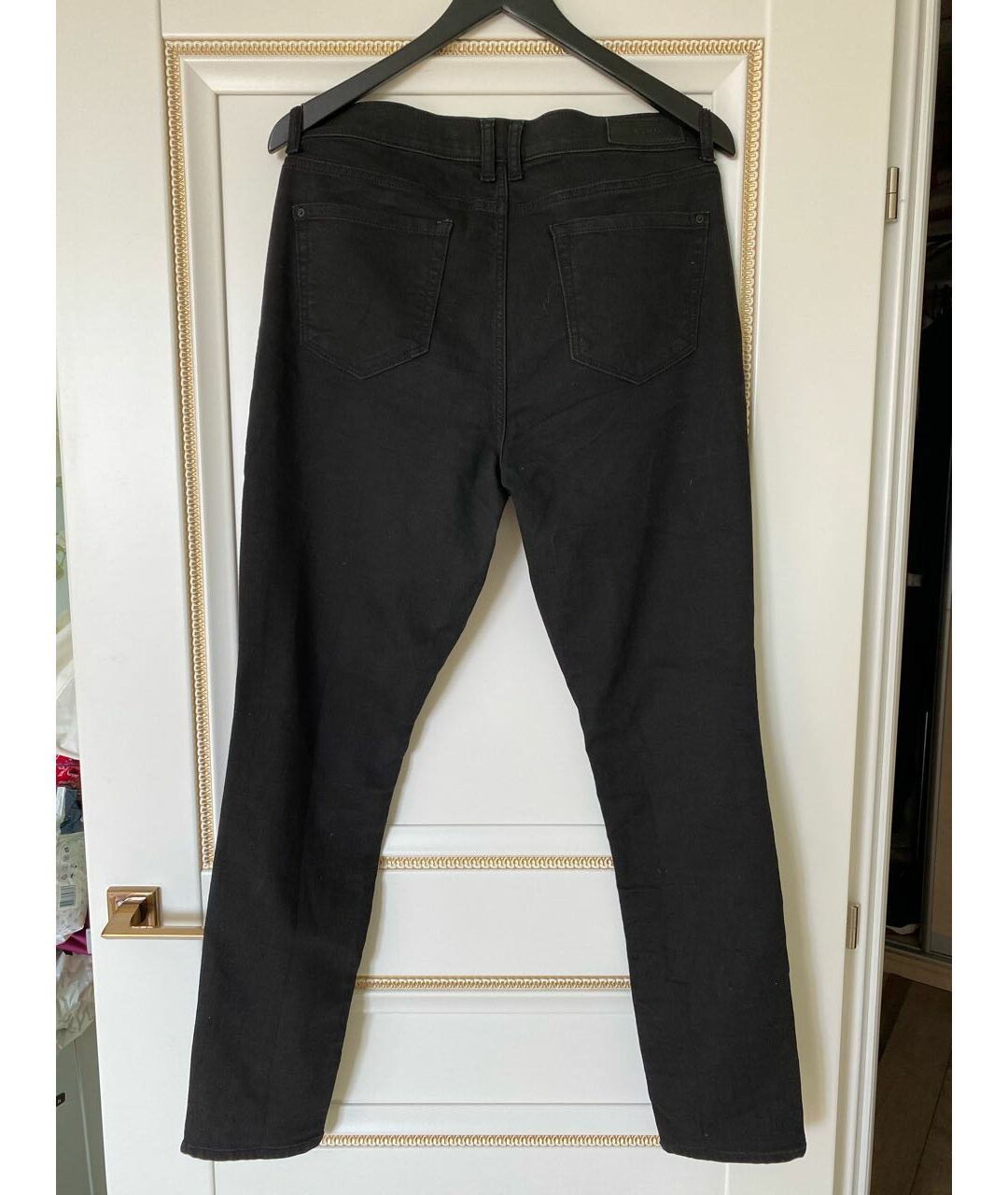 DKNY Черные хлопковые прямые джинсы, фото 2
