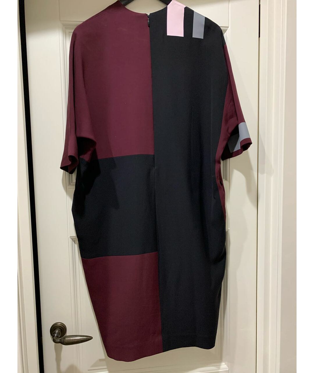 FENDI Бордовое шелковое повседневное платье, фото 2
