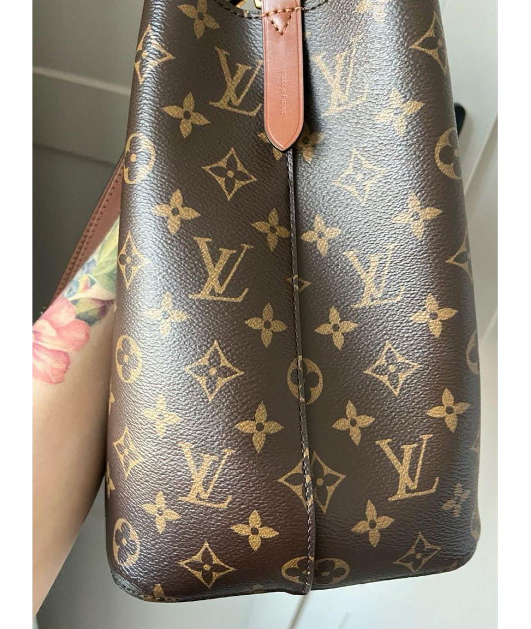 LOUIS VUITTON Коричневая сумка тоут, фото 3