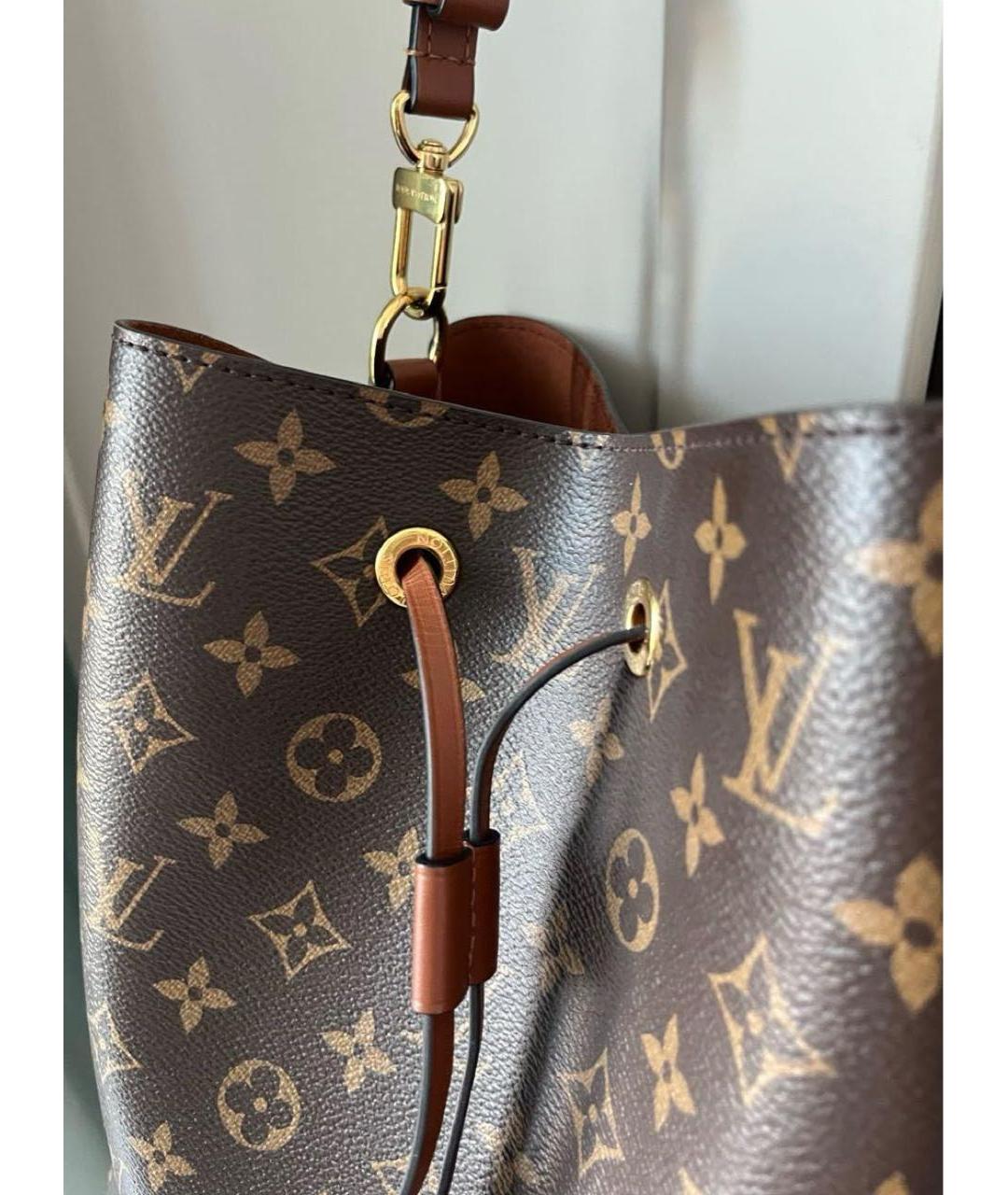 LOUIS VUITTON Коричневая сумка тоут, фото 6