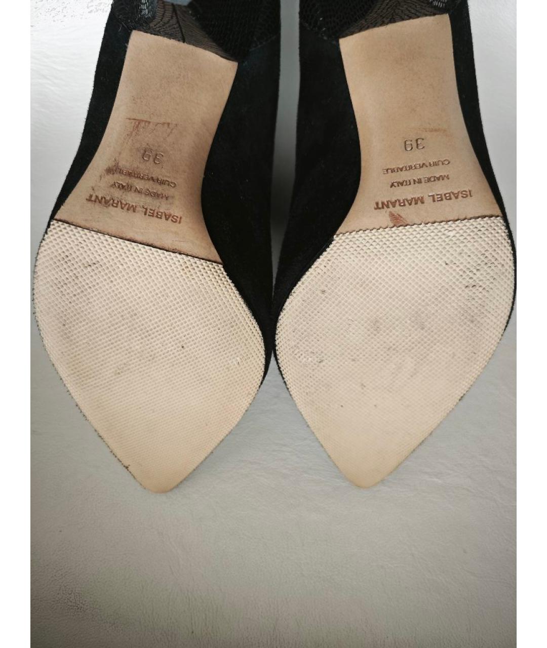 ISABEL MARANT Черные кожаные ботильоны, фото 5