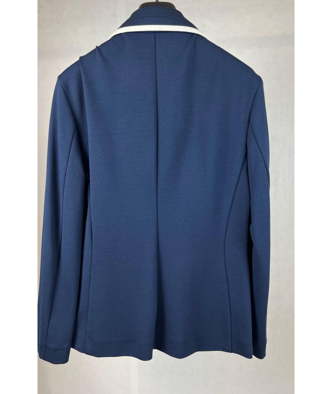 LIVIANA CONTI Синий вискозный жакет/пиджак, фото 2