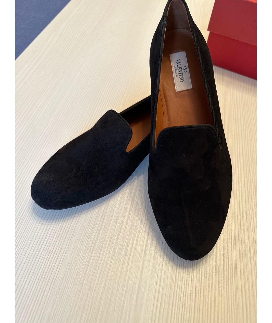 VALENTINO Черные замшевые туфли, фото 4