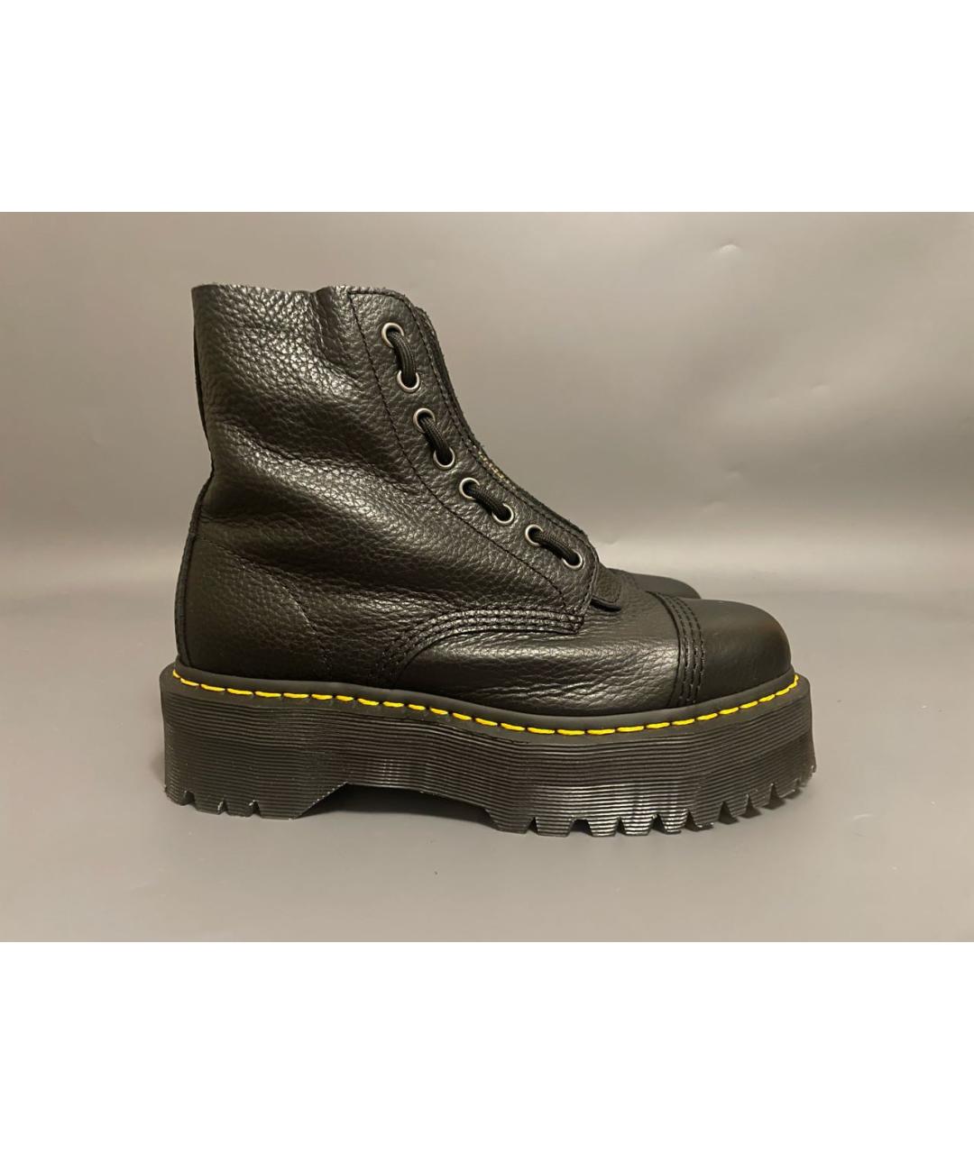 DR. MARTENS Черные кожаные ботинки, фото 5