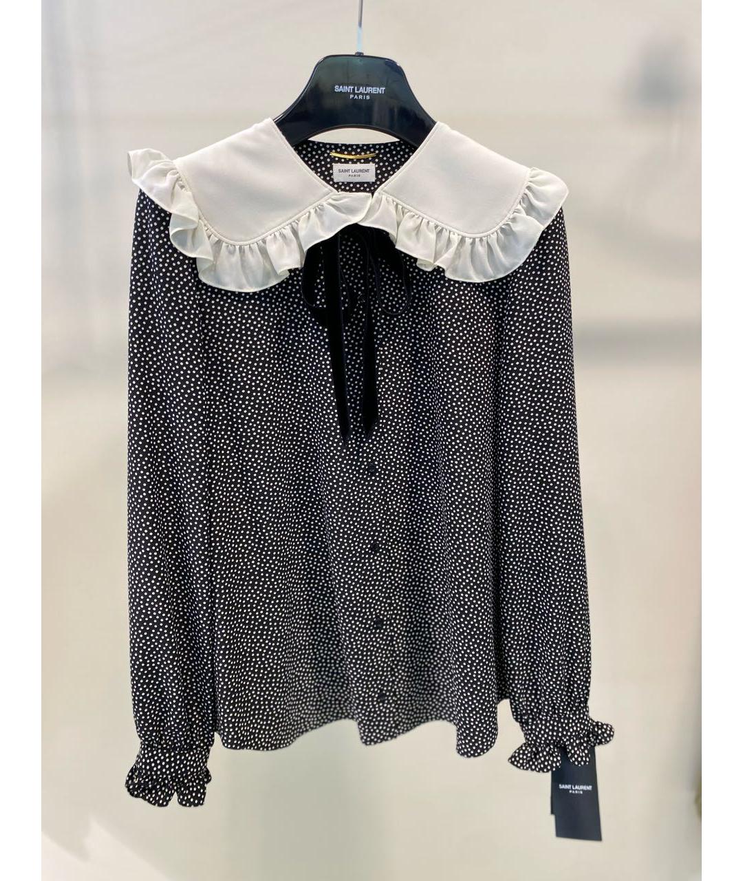 SAINT LAURENT Шелковая блузы, фото 7