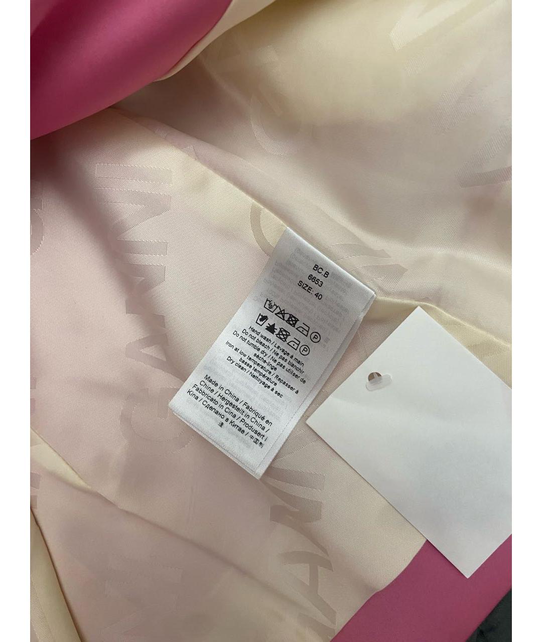 GANNI Розовый полиэстеровый жакет/пиджак, фото 4