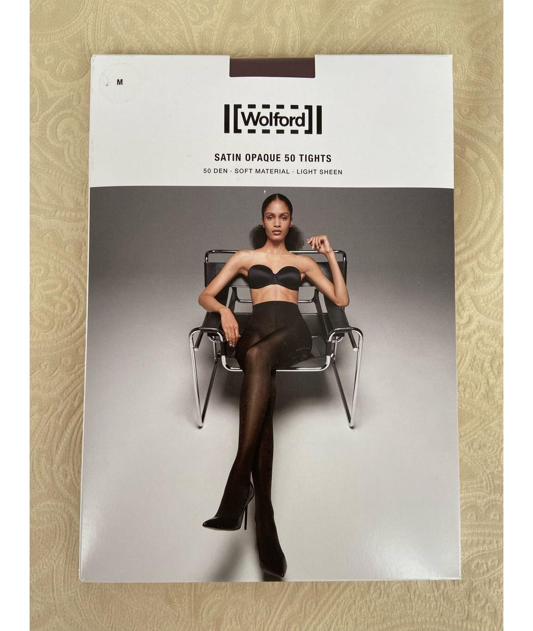 WOLFORD Бордовые носки, чулки и колготы, фото 7