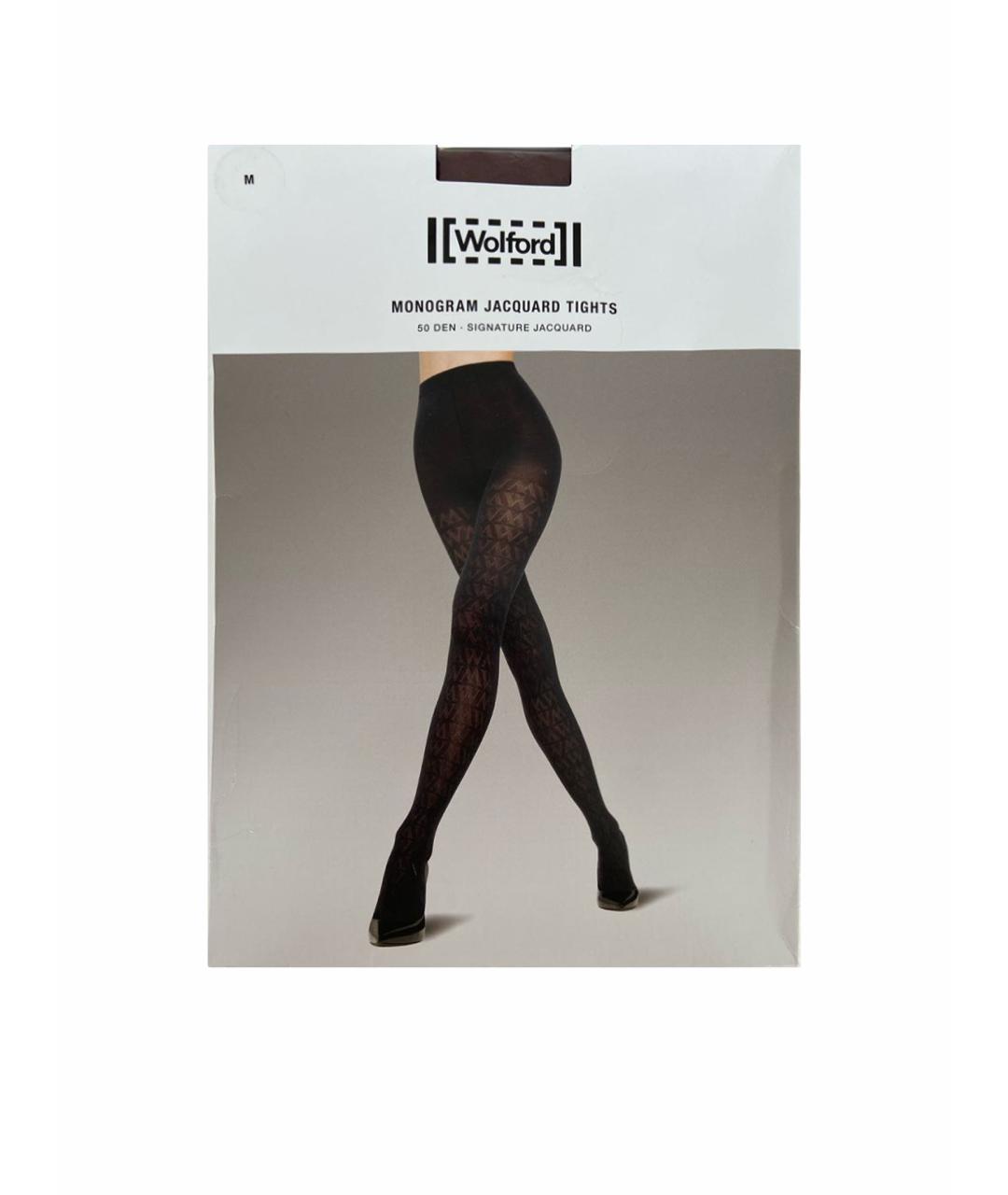 WOLFORD Бордовые носки, чулки и колготы, фото 1