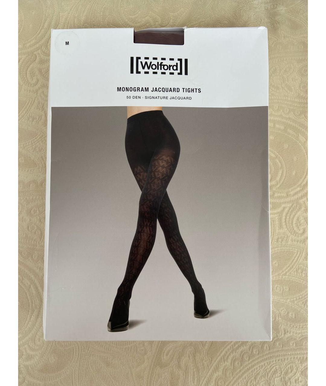 WOLFORD Бордовые носки, чулки и колготы, фото 7