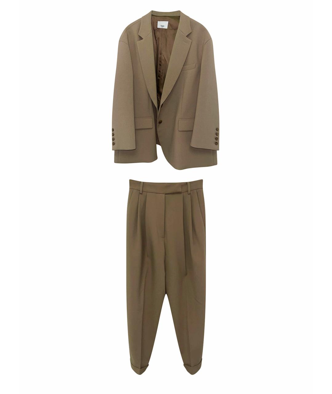 THE FRANKIE SHOP Коричневый полиэстеровый костюм с брюками, фото 1