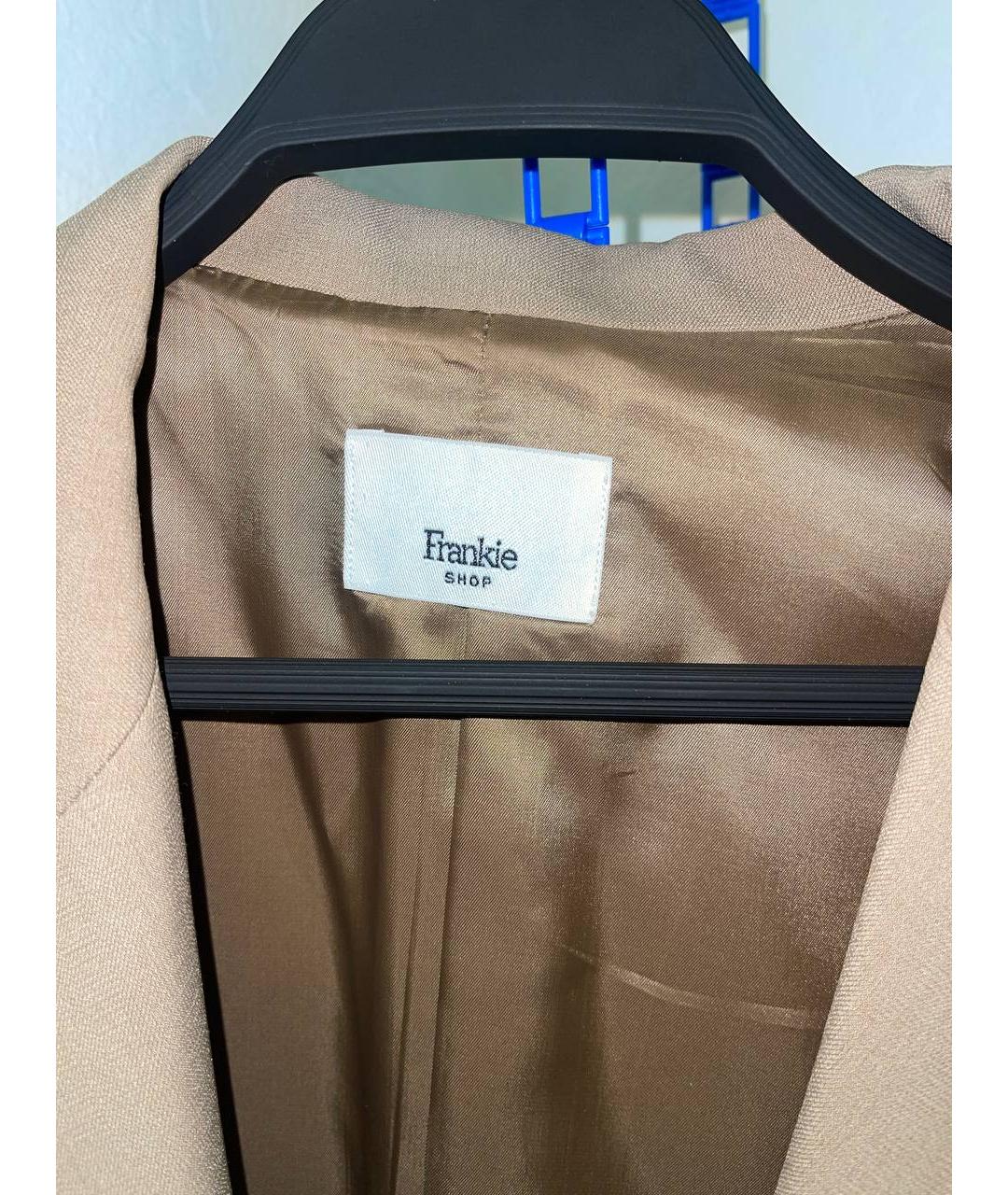 THE FRANKIE SHOP Коричневый полиэстеровый костюм с брюками, фото 3