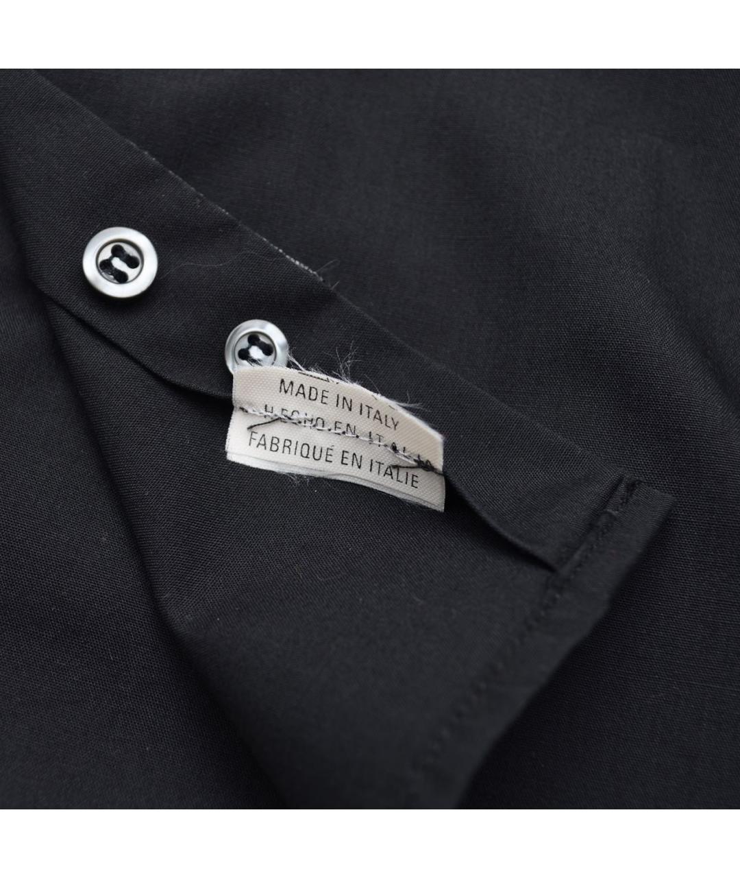 GIANFRANCO FERRE Черная хлопковая рубашка, фото 6