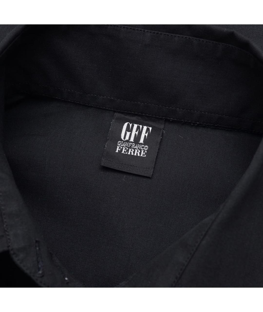 GIANFRANCO FERRE Черная хлопковая рубашка, фото 5