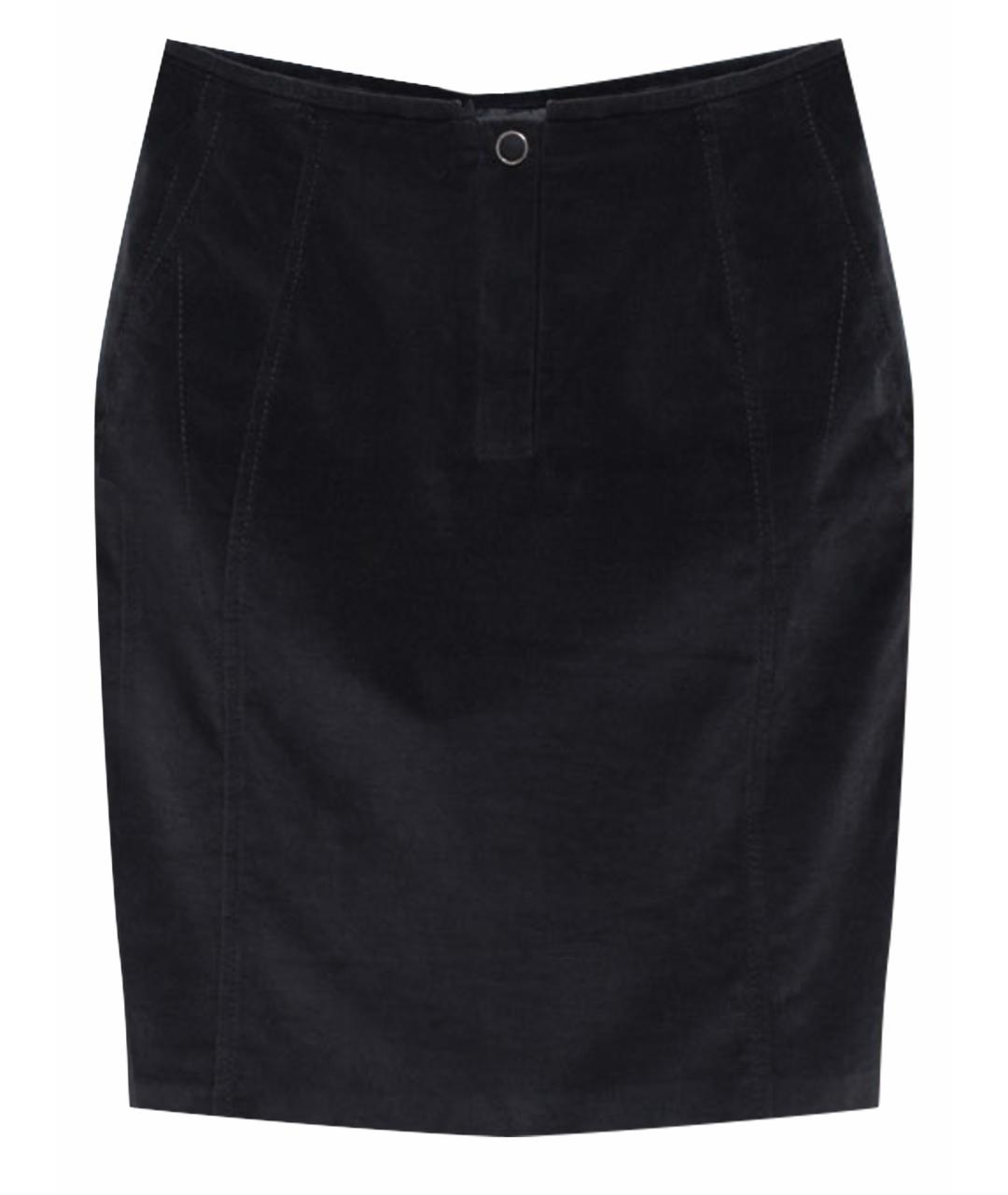 ESCADA Антрацитовая хлопковая юбка мини, фото 7