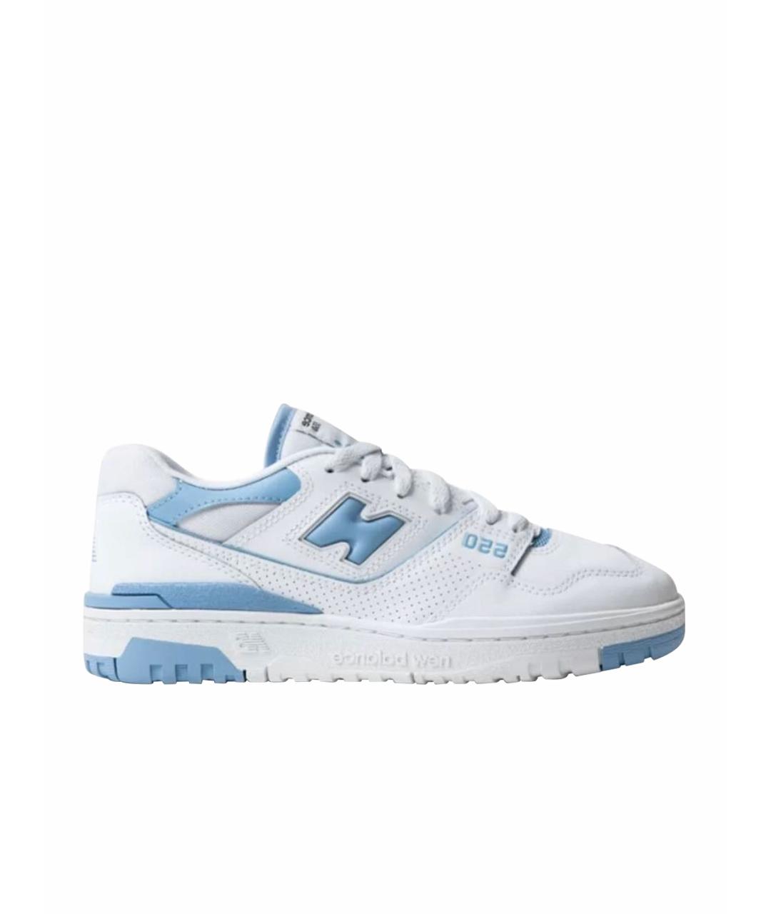 NEW BALANCE Голубые кожаные кроссовки, фото 1