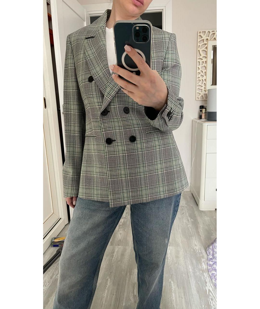 MSGM Зеленый шерстяной жакет/пиджак, фото 5