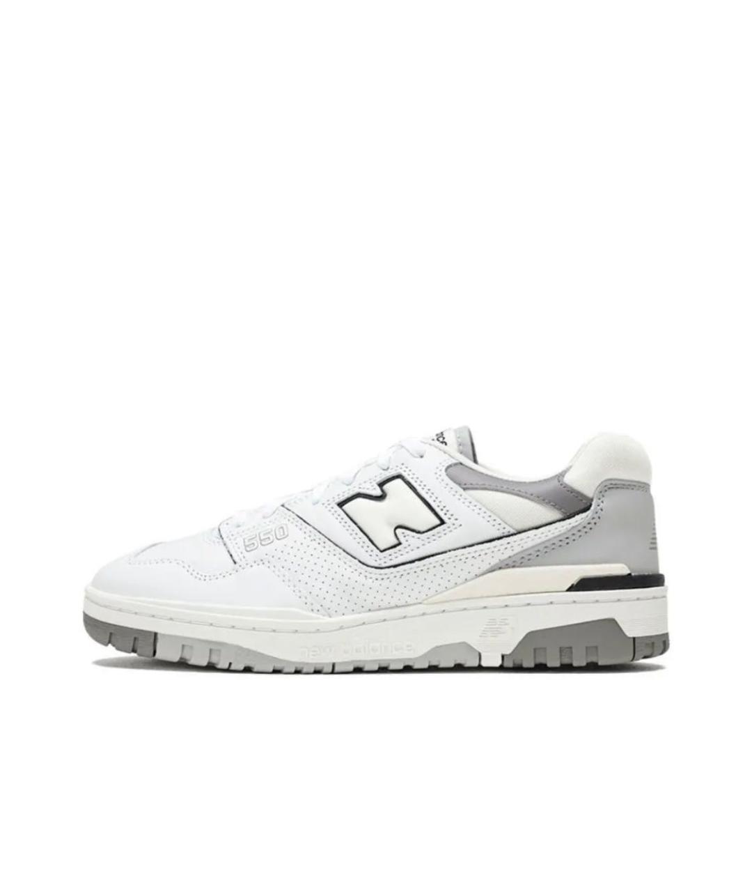 NEW BALANCE Серые кожаные кроссовки, фото 6