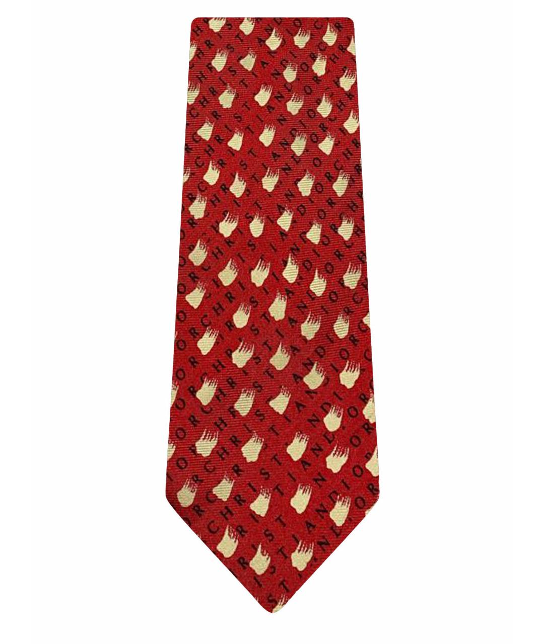 CHRISTIAN DIOR PRE-OWNED Красный шелковый галстук, фото 1