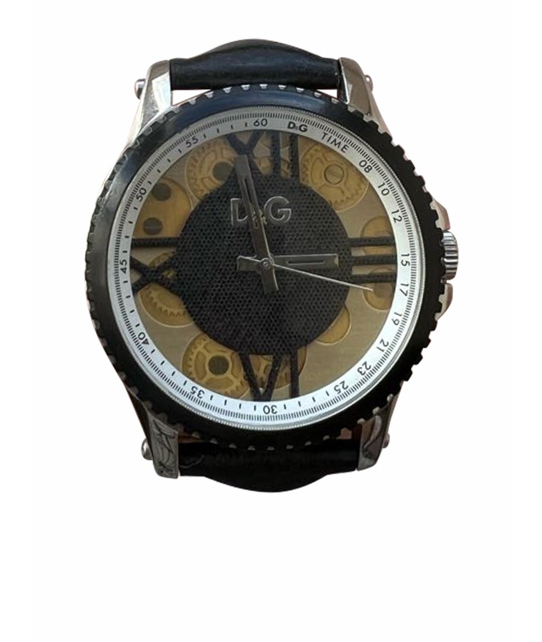DOLCE&GABBANA Черные металлические часы, фото 5