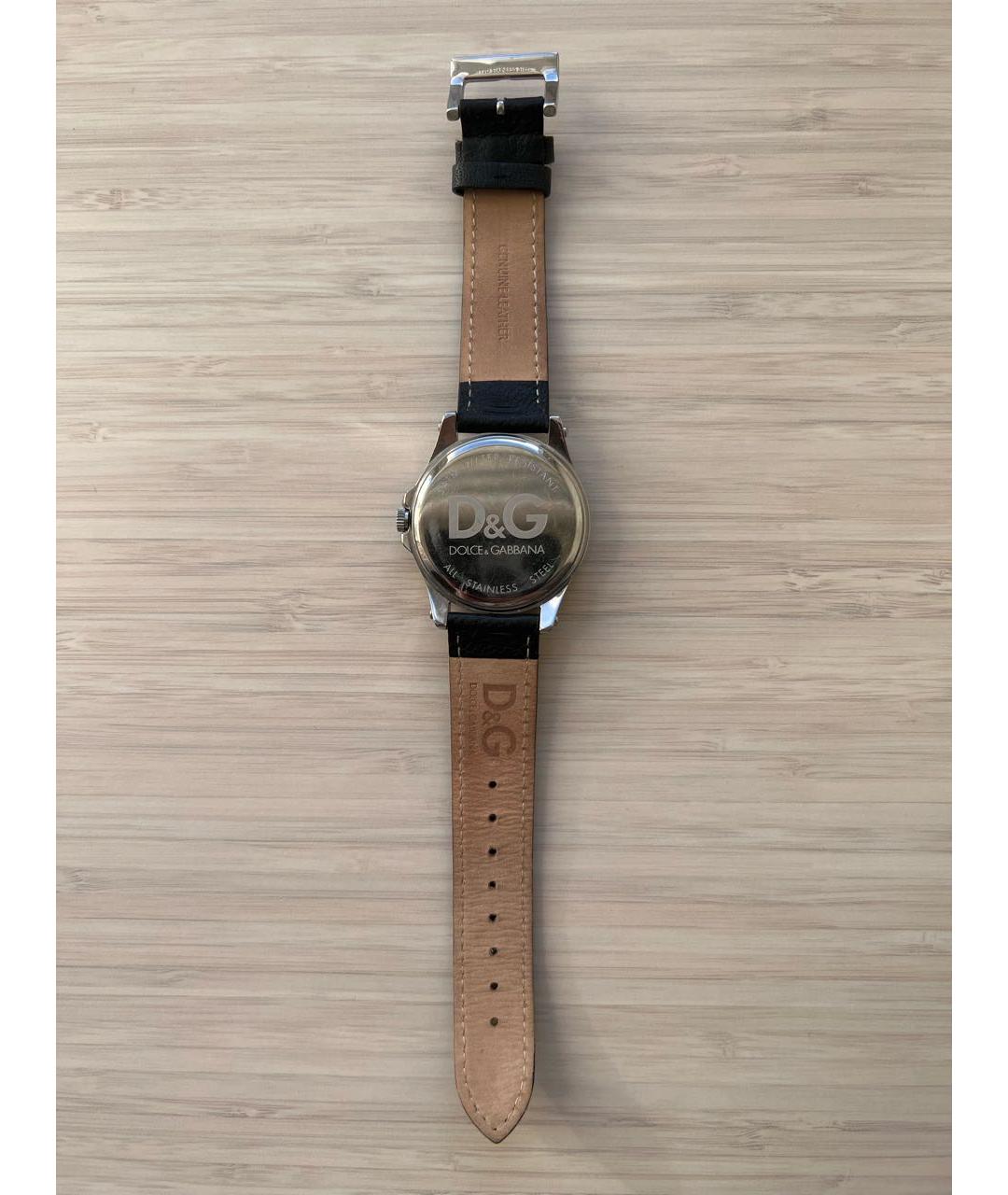 DOLCE&GABBANA Черные металлические часы, фото 4
